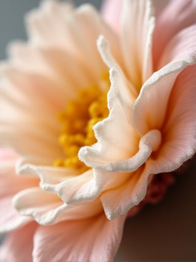 Particolare di una coroncina di fiori artigianale fatta a mano